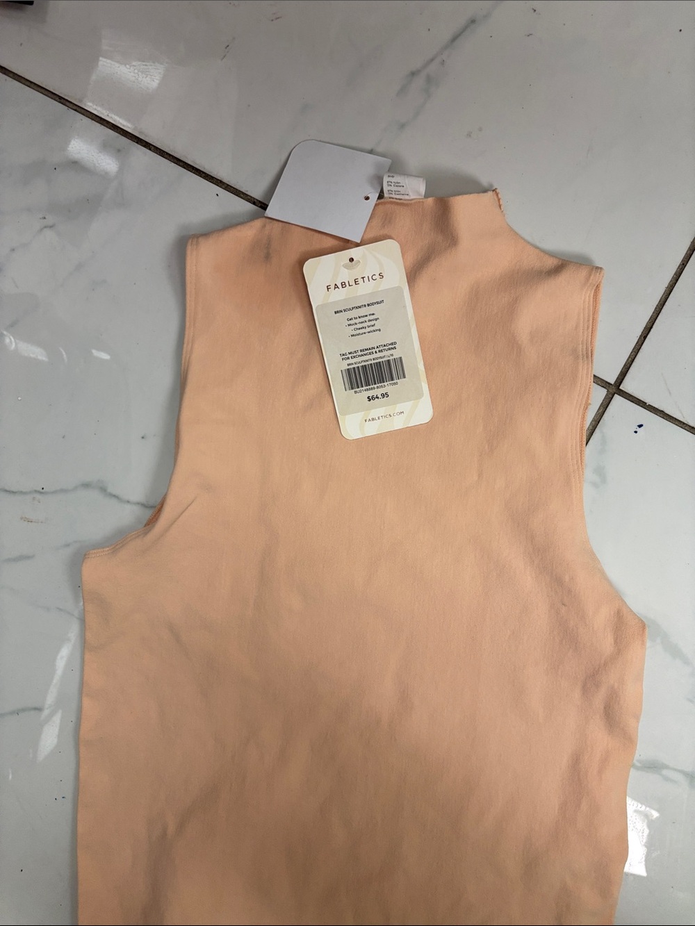 Fabletics Peach High Neck One-Piece - P2P:19 #05